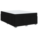 Sengestel med madras Sort 140 x 200 cm Stof