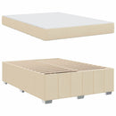 Sengestel med madras Creme 160 x 200 cm Stof