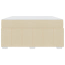 Sengestel med madras Creme 160 x 200 cm Stof