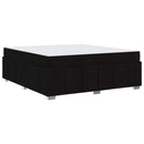 Sengestel med madras Sort 180 x 200 cm Stof