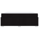 Sengestel med madras Sort 180 x 200 cm Stof