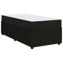 Sengestel med madras Sort 80 x 200 cm Stof