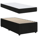 Sengestel med madras Sort 80 x 200 cm Stof