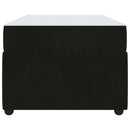 Sengestel med madras Sort 80 x 200 cm Stof