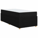 Sengestel med madras Sort 90 x 190 cm Stof