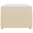 Sengestel med madras Creme 90 x 190 cm Stof