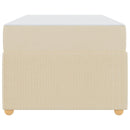 Sengestel med madras Creme 90 x 200 cm Stof