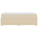 Sengestel med madras Creme 90 x 200 cm Stof