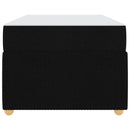 Sengestel med madras Sort 100 x 200 cm Stof