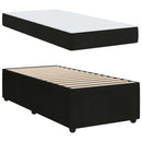Sengestel med madras Sort 100 x 200 cm Stof