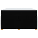 Sengestel med madras Sort 120 x 190 cm Stof