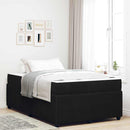 Sengestel med madras Sort 120 x 190 cm Stof