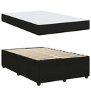 Sengestel med madras Sort 120 x 190 cm Stof