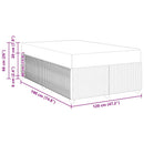 Sengestel med madras Lyserød 120 x 190 cm Stof