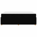 Sengestel med madras Sort 120 x 200 cm Stof