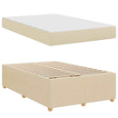 Sengestel med madras Creme 120 x 200 cm Stof