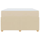 Sengestel med madras Creme 120 x 200 cm Stof