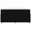 Sengestel med madras Sort 140 x 200 cm Stof