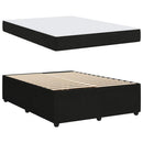 Sengestel med madras Sort 140 x 200 cm Stof