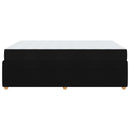 Sengestel med madras Sort 160 x 200 cm Stof