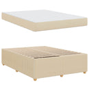 Sengestel med madras Creme 160 x 200 cm Stof