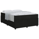 Sengestel med madras Sort 160 x 200 cm Stof