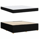 Sengestel med madras Sort 180 x 200 cm Stof
