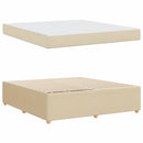 Sengestel med madras Creme 180 x 200 cm Stof