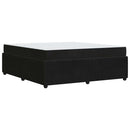 Sengestel med madras Sort 180 x 200 cm Stof