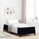 Box spring seng med madras Sort 80 x 200 cm Stof