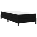 Box spring seng med madras Sort 80 x 200 cm Stof