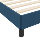 Box spring seng med madras Blå 80 x 200 cm Stof