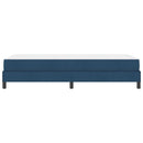 Box spring seng med madras Blå 80 x 200 cm Stof