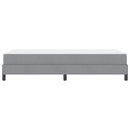 Box spring seng med madras Lysegrå 90 x 190 cm Stof
