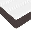 Box spring seng med madras Mørk Brun 90 x 190 cm Stof