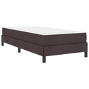 Box spring seng med madras Mørk Brun 90 x 190 cm Stof