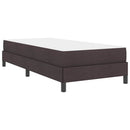 Box spring seng med madras Mørk Brun 90 x 190 cm Stof