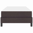 Box spring seng med madras Mørk Brun 90 x 190 cm Stof