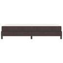 Box spring seng med madras Mørk Brun 90 x 190 cm Stof