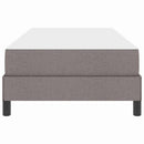 Box spring seng med madras Gråbrun 90 x 190 cm Stof