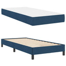 Box spring seng med madras Blå 90 x 190 cm Stof