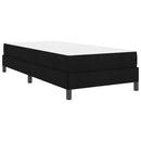 Box spring seng med madras Sort 90 x 200 cm Stof