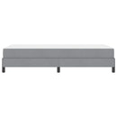Box spring seng med madras Lysegrå 100 x 200 cm Stof