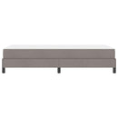 Box spring seng med madras Gråbrun 100 x 200 cm Stof