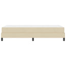 Box spring seng med madras Creme 100 x 200 cm Stof