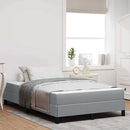Box spring seng med madras Lysegrå 120 x 190 cm Stof