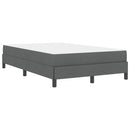 Box spring seng med madras Mørkegrå 120 x 190 cm Stof