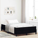 Box spring seng med madras Sort 120 x 190 cm Stof