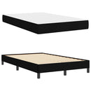 Box spring seng med madras Sort 120 x 190 cm Stof