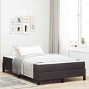 Box spring seng med madras Mørk Brun 120 x 190 cm Stof